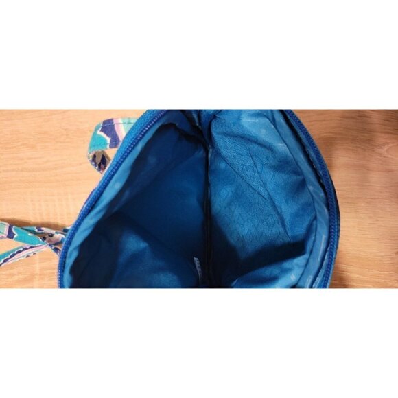 Vera Bradley Lighten Up Blue Paisley Small Crossbody Purse Bag - Picture 5 of 8